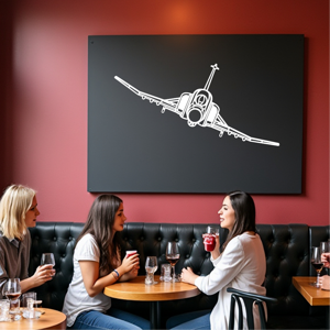 aereo-f4-phantom-adesivo-murale