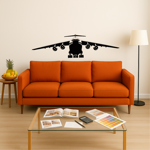 aereo-ilyushin-il76-skyline-adesivo-murale