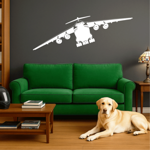 aereo-ilyushin-il76-skyline-adesivo-murale