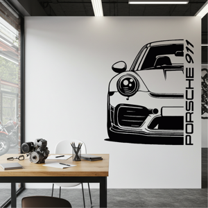porsche-911-meta-anteriore-destra-adesivo-murale