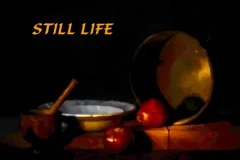 still life with onions