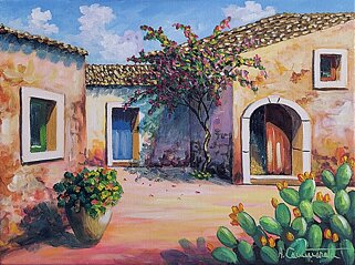 vendita quadro dipinto ad olio su tela, marina paesaggio