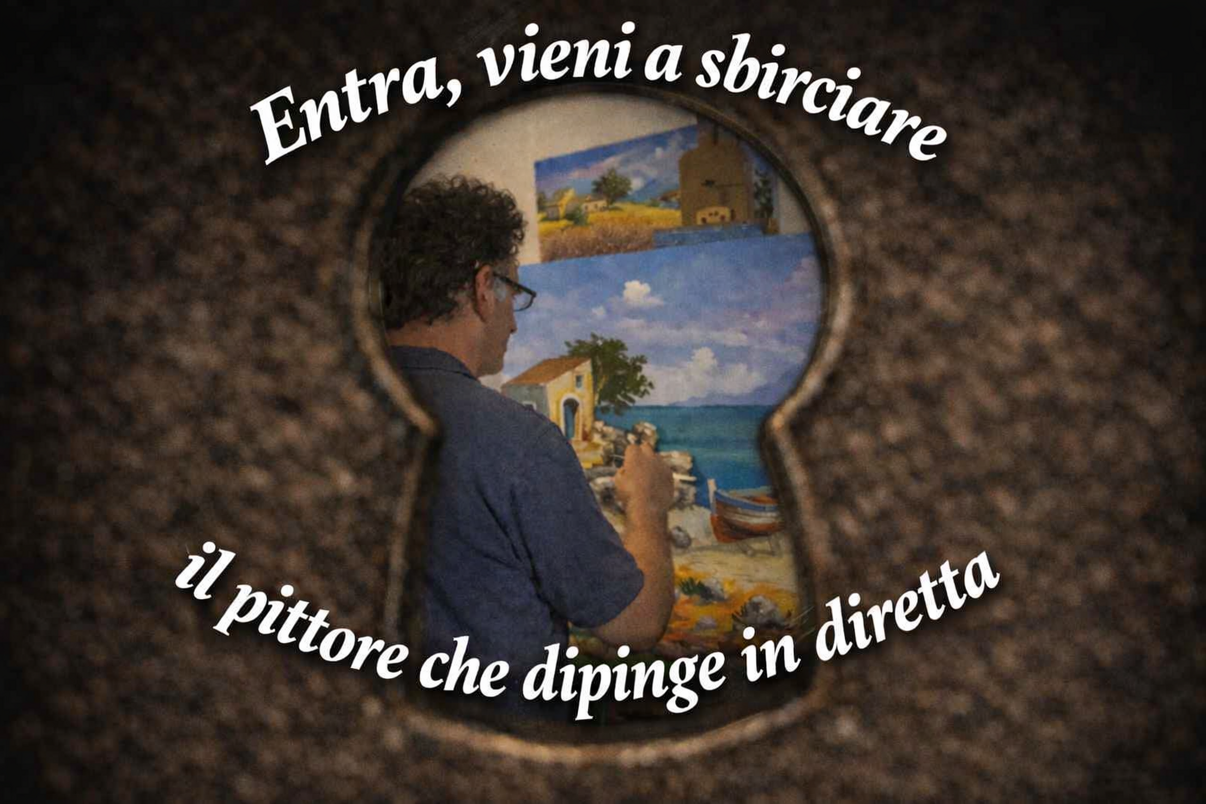 pittore in diretta cammarata
