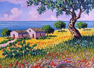 quadri di paesaggi , olio su tela quadri di paesaggi , olio su tela