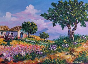 vendita quadro dipinto ad olio su tela, marina paesaggio