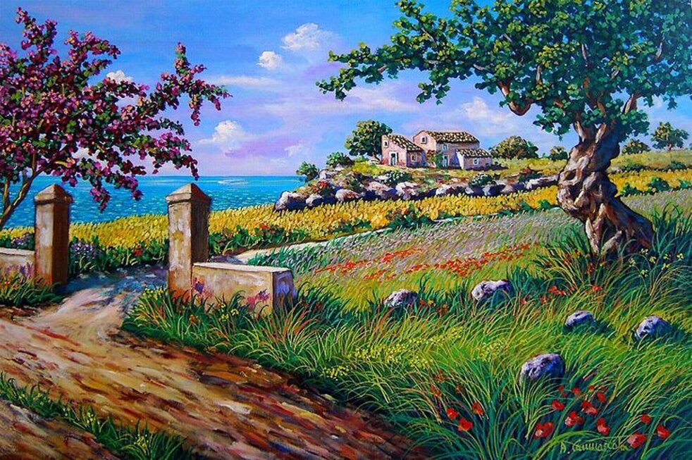 acquisto quadro dipinto ad olio paesaggio di primavera al sud.jpeg acquisto quadro dipinto ad olio paesaggio di primavera al sud.jpeg