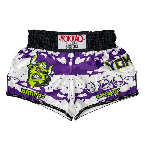 muay-thai-shorts-angry-bull-white-front