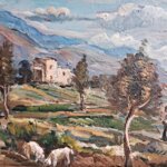 sparagna-cristoforo-19051983-paesaggio-minturnese-1953