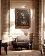 antico-dipinto-madonna-in-preghiera-scuola-italiana-xvii-xviii-secolo