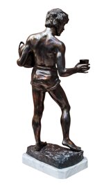 de-luca-ferdinando-xix-xx-ragazzo-con-brocca-e-bicchiere-xx-secolo