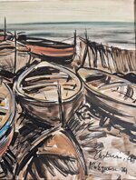 asturi-antonio-marina-con-barche-vico-equense-1941