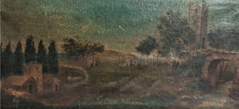 antico-paesaggio-con-torre-xviii-secolo
