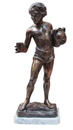 de-luca-ferdinando-xix-xx-ragazzo-con-brocca-e-bicchiere-xx-secolo