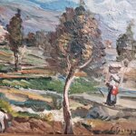 sparagna-cristoforo-19051983-paesaggio-minturnese-1953