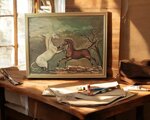 andreoletti-f-omaggio-a-giorgio-de-chirico-cavalli-xx-secolo