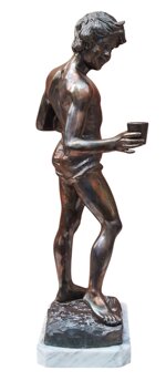de-luca-ferdinando-xix-xx-ragazzo-con-brocca-e-bicchiere-xx-secolo