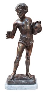 de-luca-ferdinando-xix-xx-ragazzo-con-brocca-e-bicchiere-xx-secolo