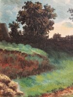 klaus-r-paesaggio-con-pastore-e-pecorelle-inizio-prima-meta-xx-secolo