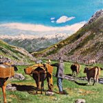 catalano-p-g-paesaggio-di-montagna-con-mucche-al-pascolo-xxi-secolo