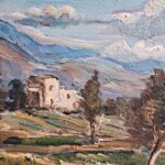 sparagna-cristoforo-19051983-paesaggio-minturnese-1953
