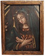 antico-dipinto-madonna-in-preghiera-scuola-italiana-xvii-xviii-secolo