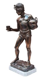 de-luca-ferdinando-xix-xx-ragazzo-con-brocca-e-bicchiere-xx-secolo