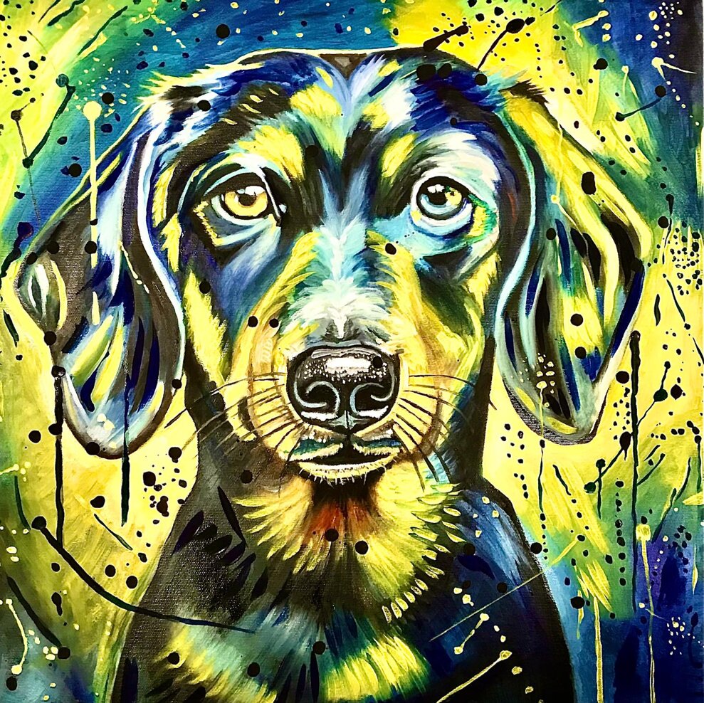 4 bassotto - finito febb26 - olio su tela 50x50x2.jpeg