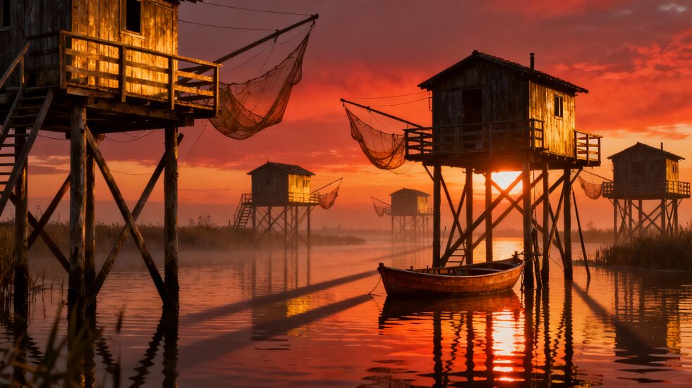 palafitte da pesca al tramonto (1).jpeg