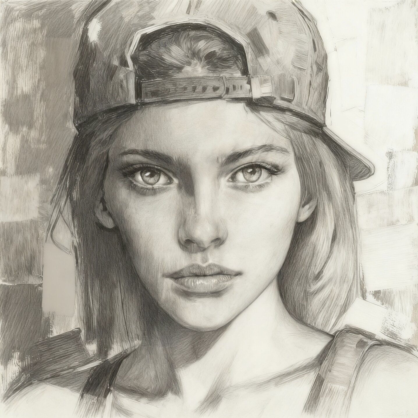 donna frontale con cappellino stile matita con ombre.jpeg donna frontale con cappellino stile matita con ombre.jpeg