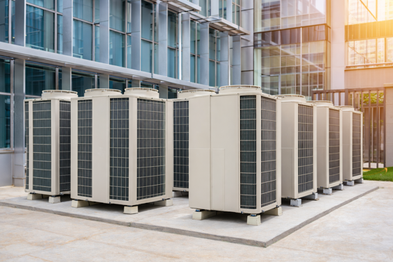 un'installazione di condizionatori esterni un'installazione di condizionatori esterni