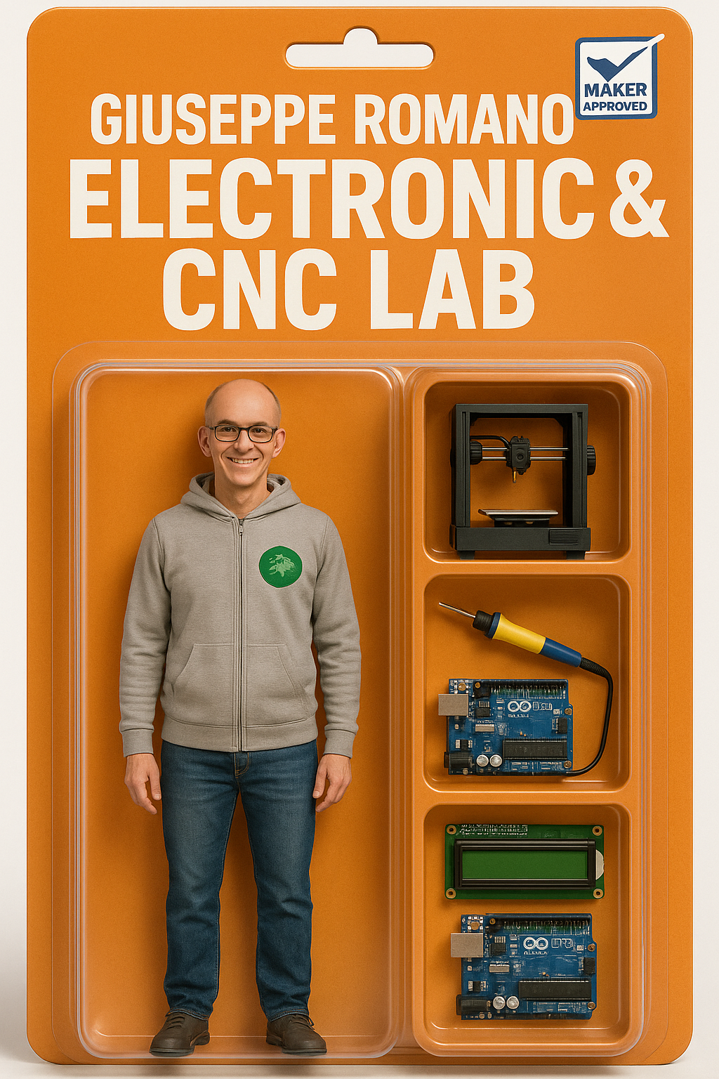 Action Figure ufficiale di Giuseppe Romano &ndash; Electronic & CNC Lab