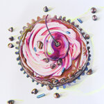 with-cherry-on-top-print
