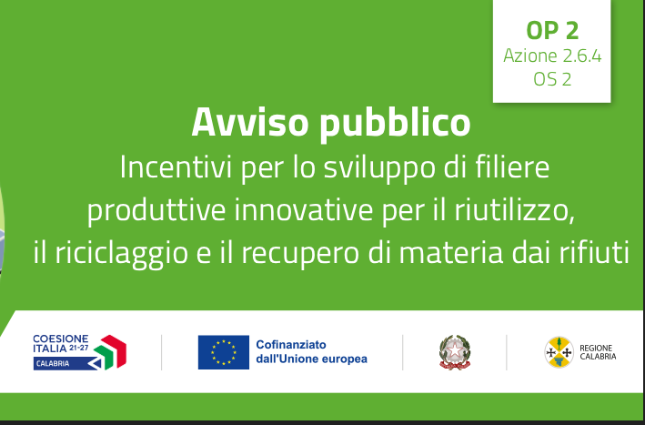 Incentivi per lo sviluppo di filiere produttive innovative per il riutilizzo, il riciclaggio e il recupero di materia dai rifiuti: pubblicato l’avviso pubblico Incentivi per lo sviluppo di filiere produttive innovative per il riutilizzo, il riciclaggio e il recupero di materia dai rifiuti: pubblicato l’avviso pubblico