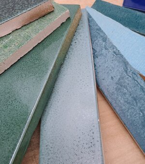 listello terracotta smaltato