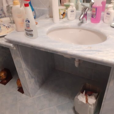 Top bagno in Azul Cielo