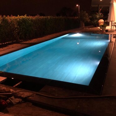 villa privata Francia rivestimento piscina in Nero Zimbabwe