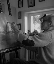 Il pittore al lavoro