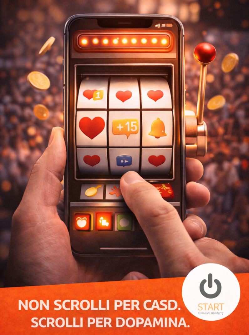 NON SCROLLI PER CASO, SCROLLI PER DOPAMINA.