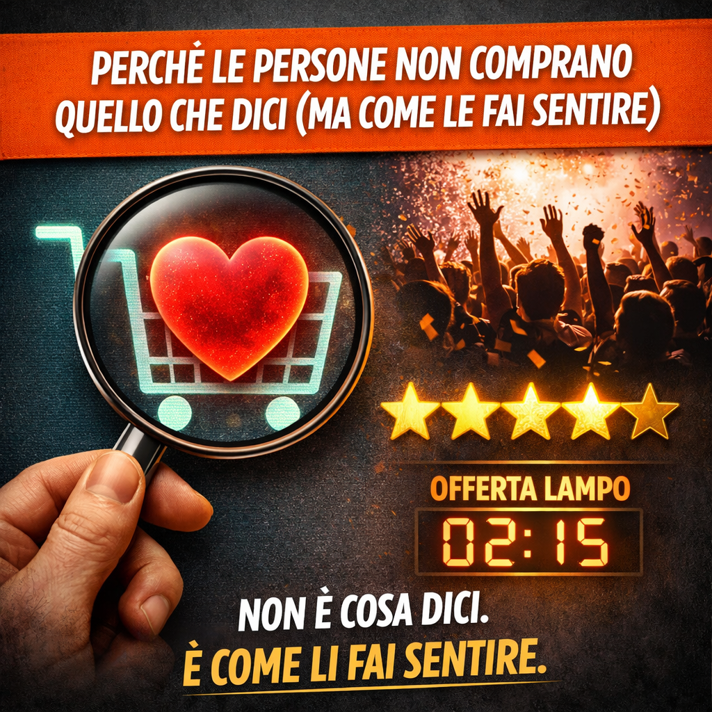 PERCHÉ LE PERSONE NON COMPRANO QUELLO CHE DICI (MA COME LE FAI SENTIRE)