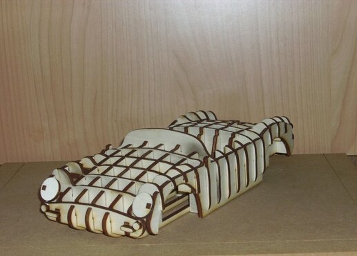 wooden buck scale model