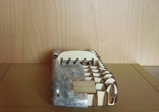 wooden buck for classic bodywork remake by solidestudio