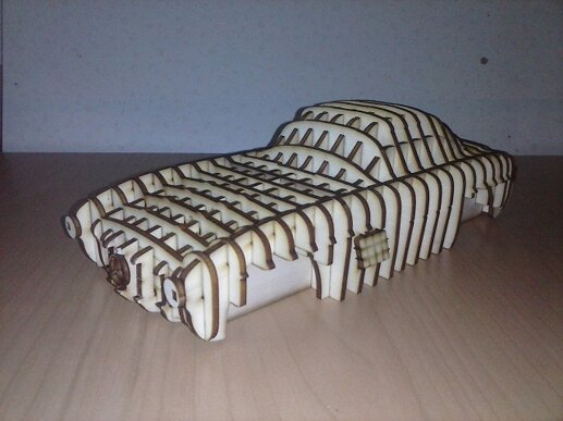 wooden buck for classic bodywork remake - Mercedes 300SL