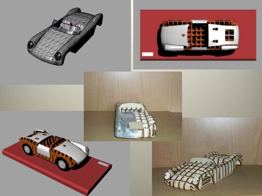 wooden buck for classic bodywork remake by solidestudio