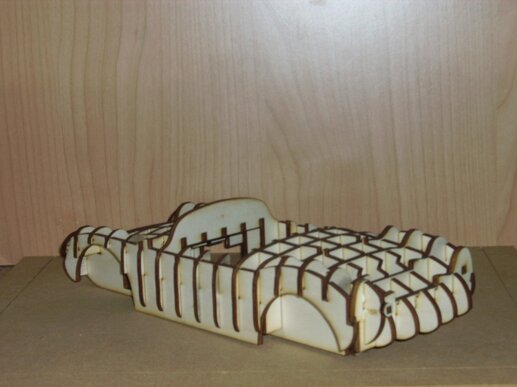 Porsche 550 spider wooden buck