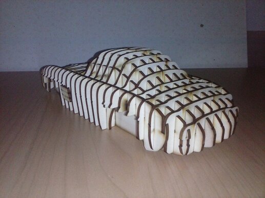 wooden buck for classic bodywork remake by solidestudio