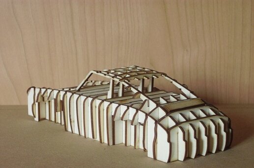 wooden buck for classic bodywork remake by solidestudio