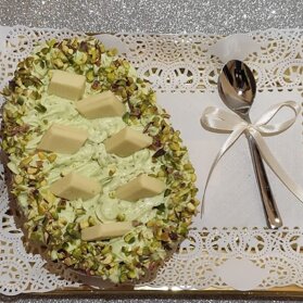 uova al cucchiaio Uovo pistacchio