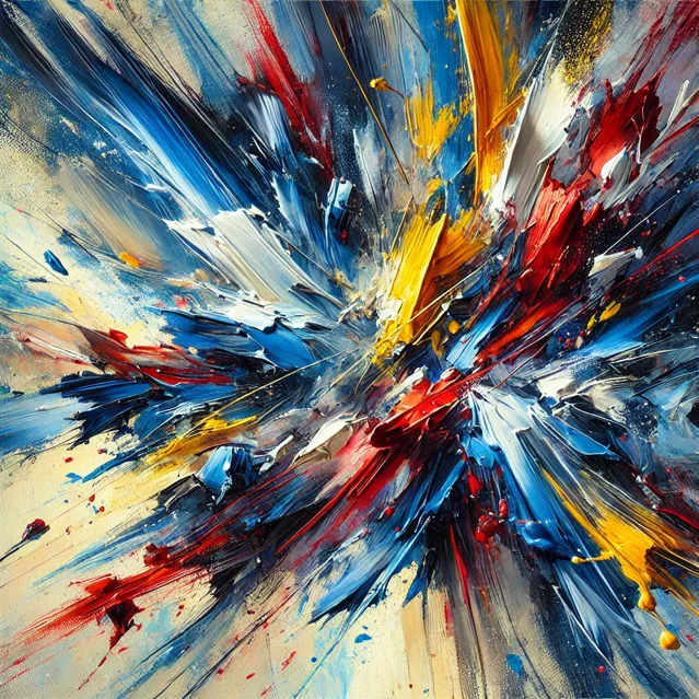 dall·e 2025-02-03 12.34.56 - an abstract expressionist painting with bold, energetic brushstrokes in shades of blue, red, and yellow. the composition is dynamic, with splashes of dall·e 2025-02-03 12.34.56 - an abstract expressionist painting with bold, energetic brushstrokes in shades of blue, red, and yellow. the composition is dynamic, with splashes of