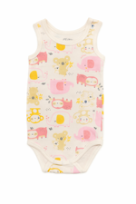 body-canotta-con-koala-elefante-e-bradipi-taglia-3-mesi