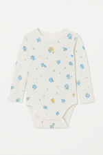 body-bianco-a-maniche-lunghe-con-fiori-blu-e-gialli-3-mesi